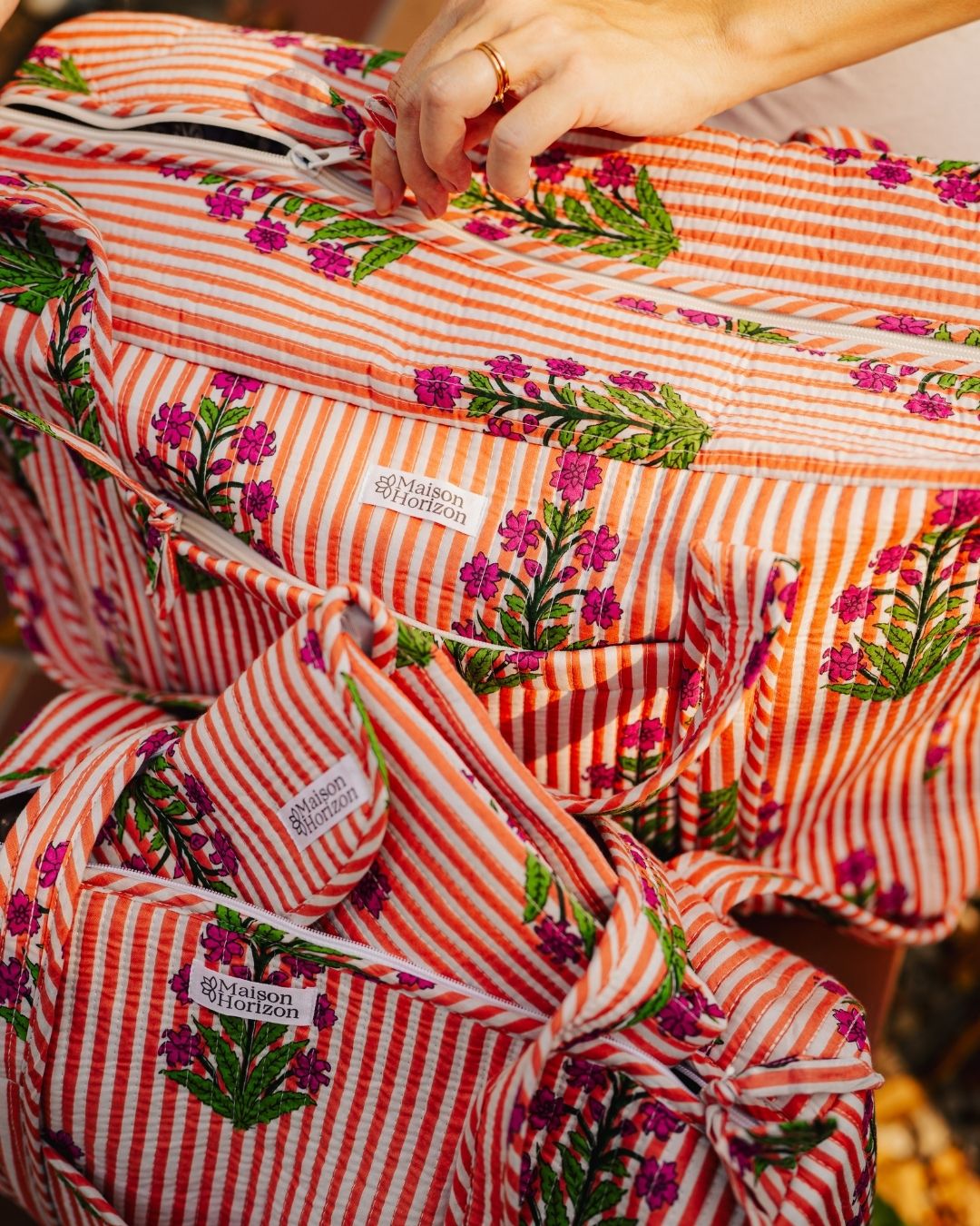 Sac Week-end Lola - Gardenia corail