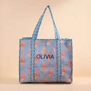 Sac Cabas réversible Deepa.TOTE058.Couleur: Jungle Ciel