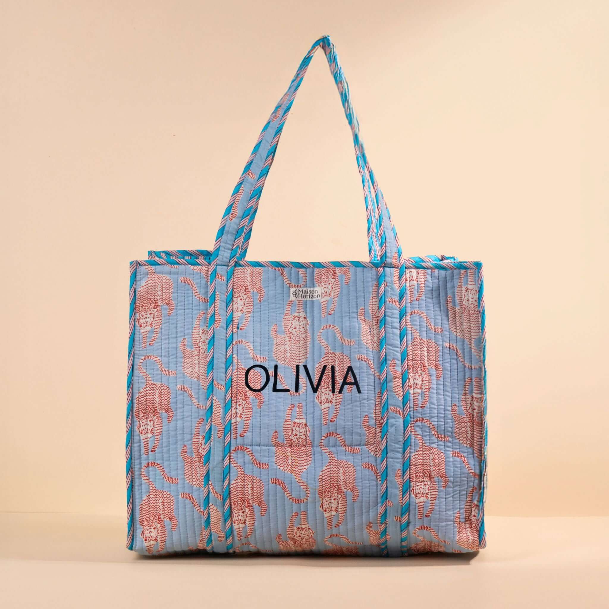 Sac Cabas réversible Deepa.TOTE058.Couleur: Jungle Ciel