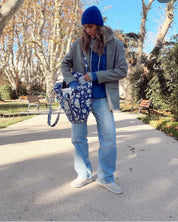 Sac Week-end ou à langer Lola Bleu impérial Floral