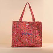 Sac Cabas réversible Deepa.TOTE053.Couleur: Rose Carmin