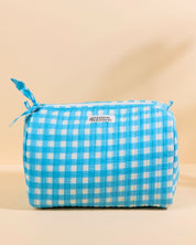Trousse de toilette Banita Vichy bleu ciel