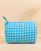 Trousse de toilette Banita Vichy bleu ciel