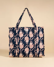 Sac Cabas réversible Deepa Jungle Marine