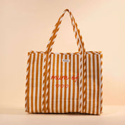 Sac Cabas réversible Deepa.TOTE061.Couleur: Rayé Mocha