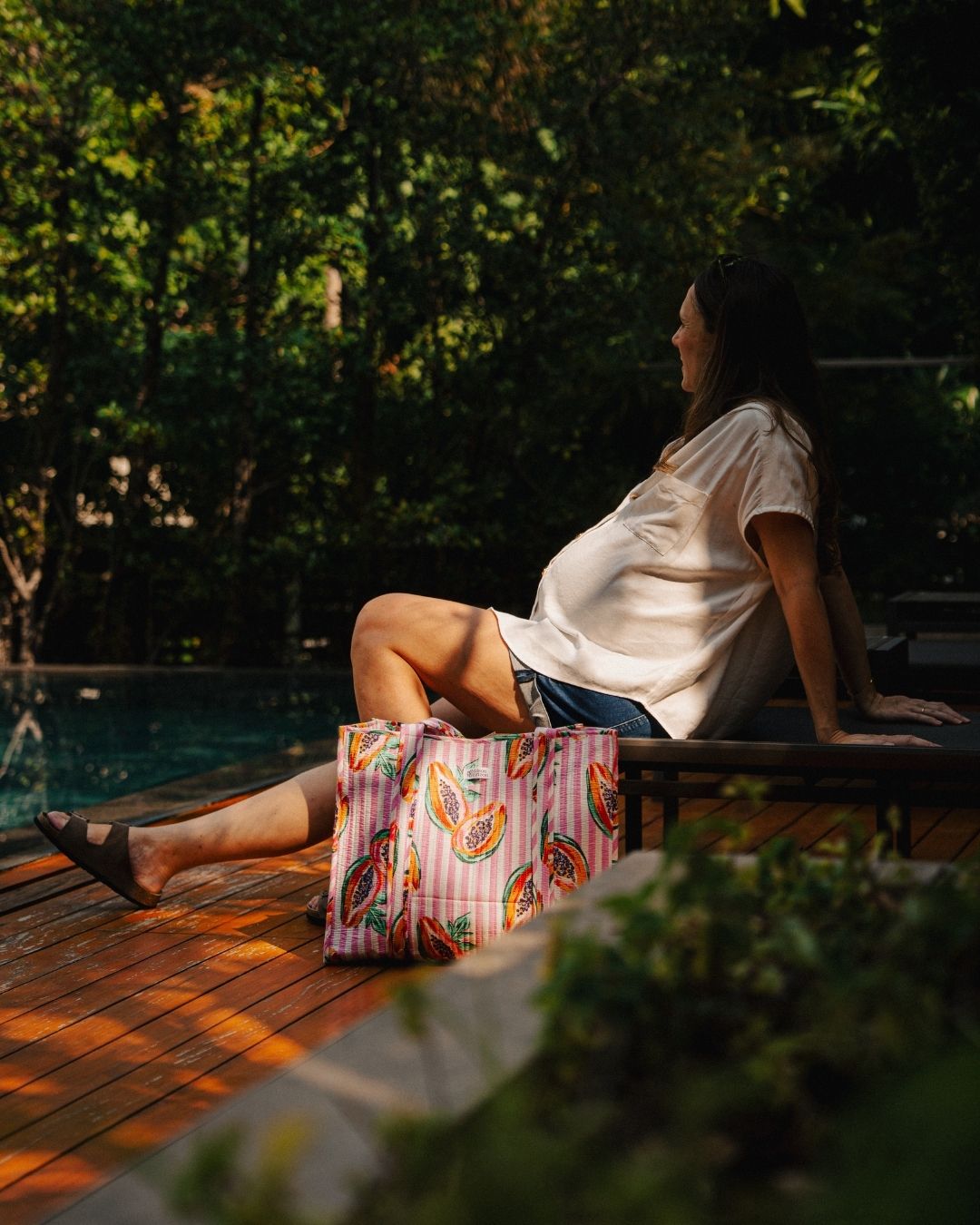 Sac Cabas réversible Deepa Papaya