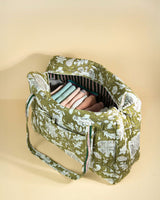Sac Week-end Lola - Kaki floral
