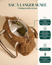 Sac à langer ou de journée Sunee New Leopard