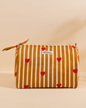 Trousse de toilette Banita Coeurs beige