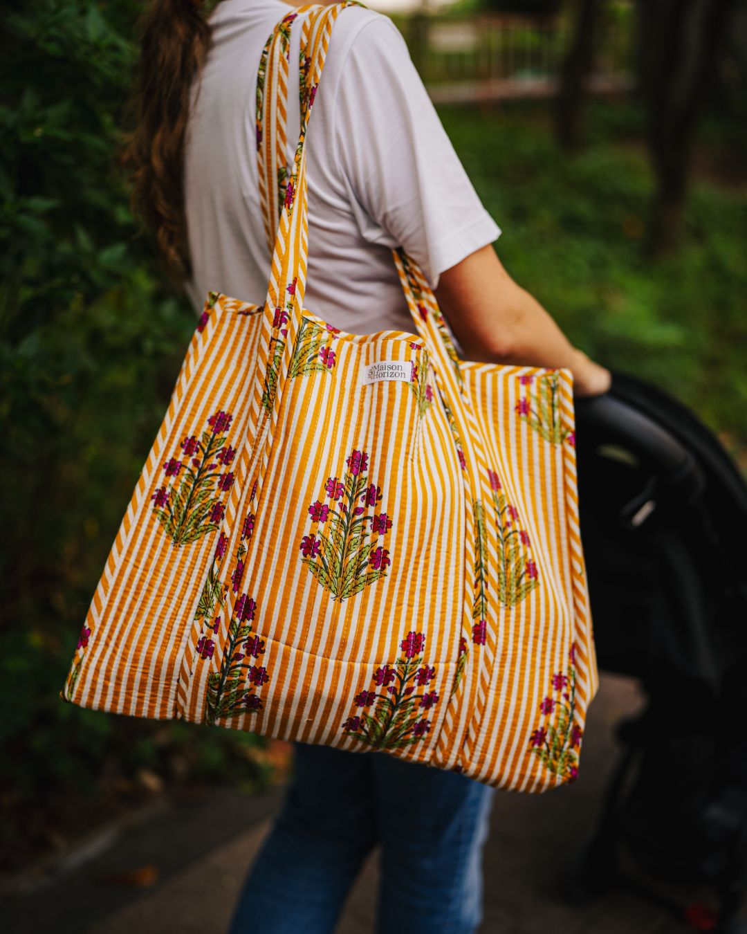 Sac Cabas réversible Deepa Gardenia