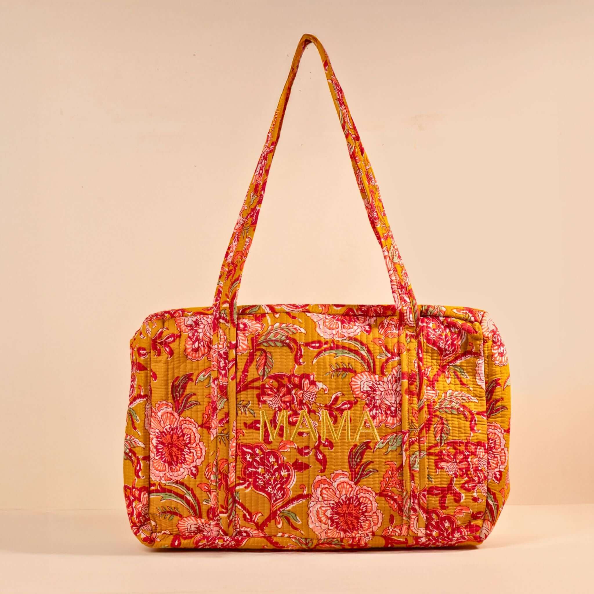 Sac Week-end ou à langer Lola.LOLAV2003.Couleur: Corail Floral