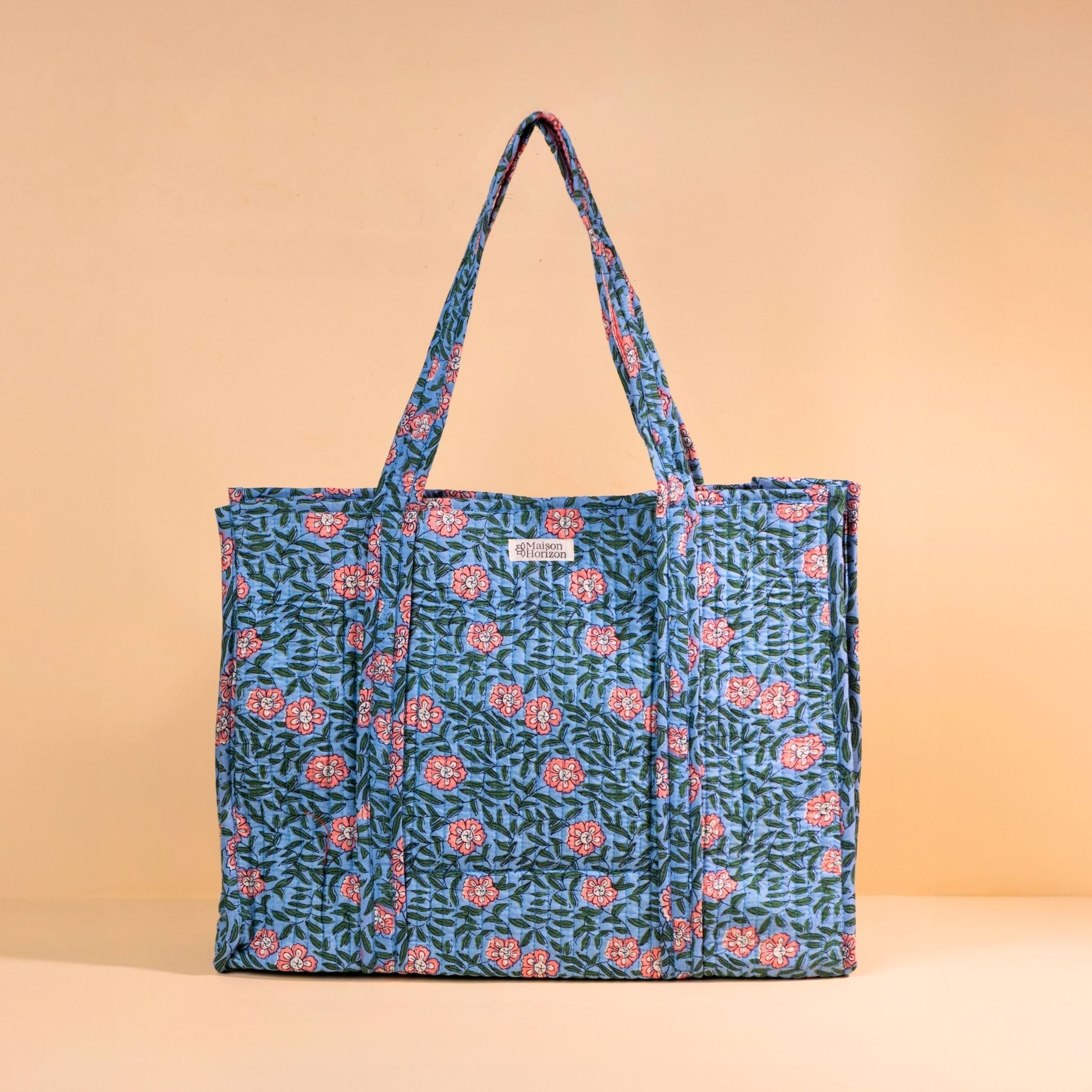 Sac Cabas réversible Deepa.TOTE058.Couleur: Jungle Ciel