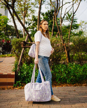 Sac Week-end Lola - Floral lilas
