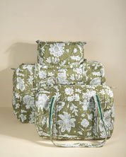 Sac Week-end Lola - Kaki floral