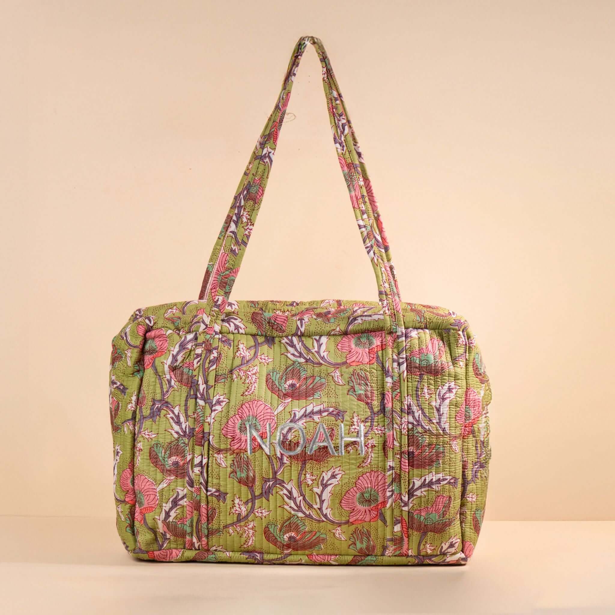 Sac Week-end ou à langer Lola.LOLAV2003.Couleur: Corail Floral