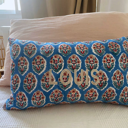 Housse de Coussin Jaya Bleu