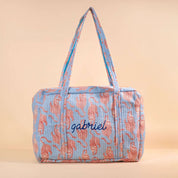 Sac Week-end ou à langer Lola.LOLAV2003.Couleur: Corail Floral
