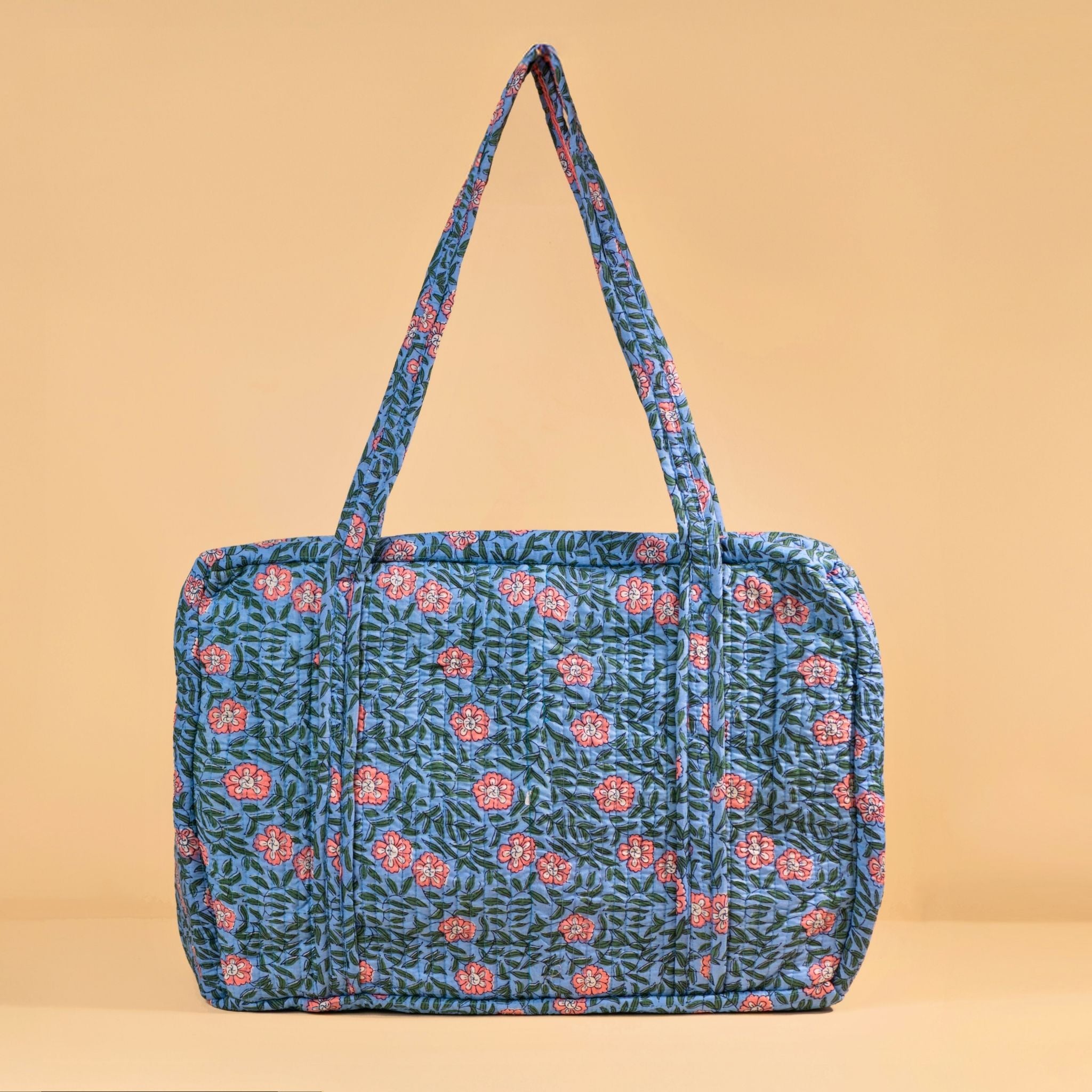 Sac Week-end ou à langer Lola.LOLAV2003.Couleur: Corail Floral