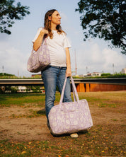 Sac Week-end Lola - Floral lilas