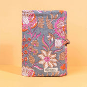 Couverture de carnet Noi.COUV001.Couleur: Gris Fleuri