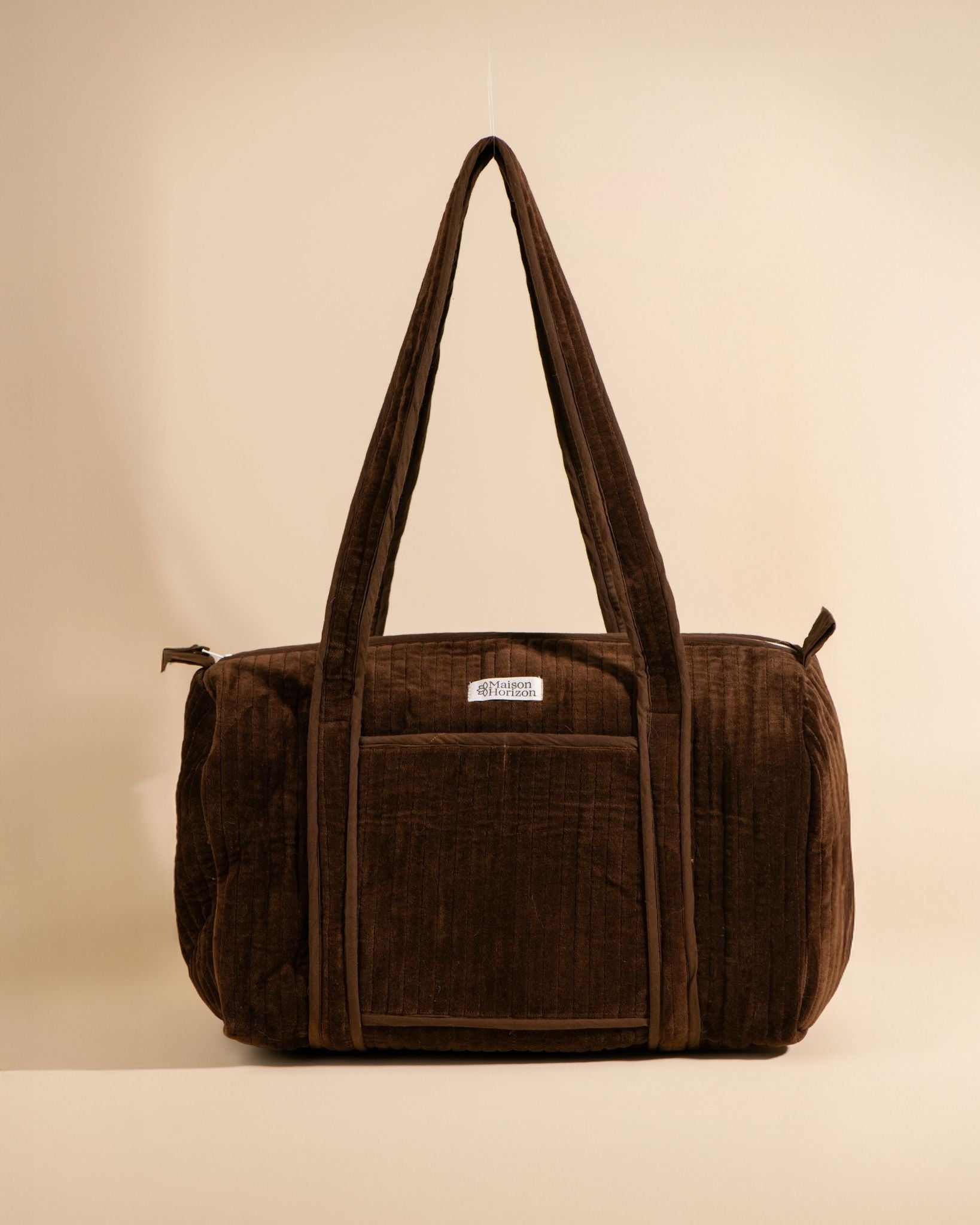 Sac à langer ou de journée Sunee Velours Chocolat