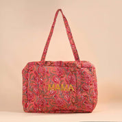 Sac Week-end ou à langer Lola.LOLAV2003.Couleur: Corail Floral