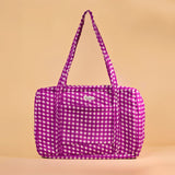 Sac Week-end Lola - Vichy ultra violet