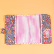Couverture de carnet Noi.COUV054.Couleur: Rayé rose mocha