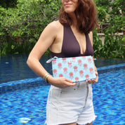 Dernière chance Pochettes fourre-tout Jade lys bleu doux