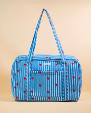 Sac Week-end Lola - Coeurs bleu