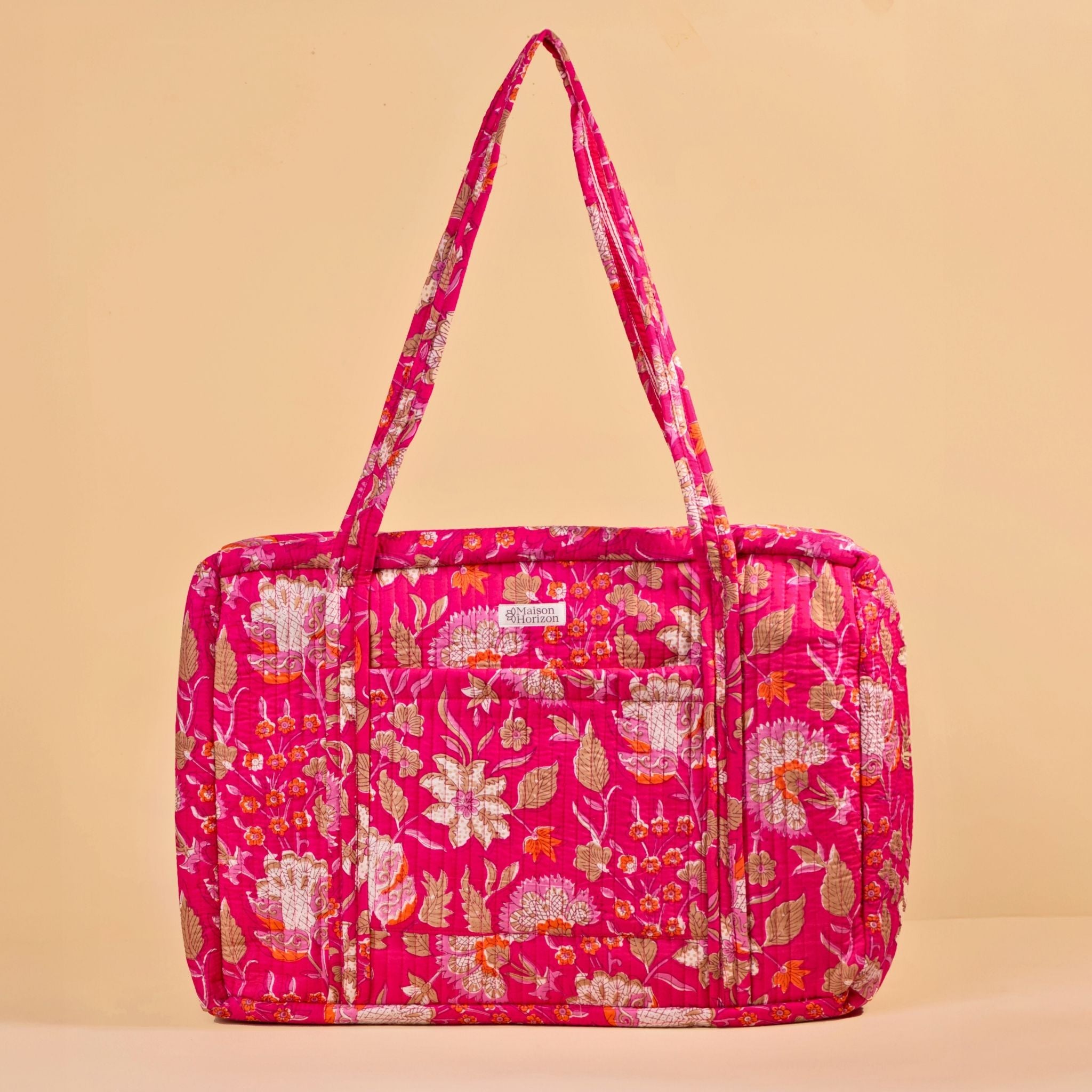 Sac Week-end ou à langer Lola.LOLAV2003.Couleur: Corail Floral