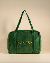 Sac Week-end ou à langer Lola velours Emeraude