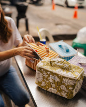Glacière lunch box Neela Floral Lilas