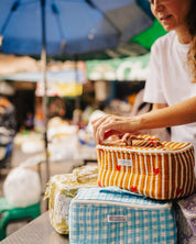 Glacière lunch box Neela Coeurs beige