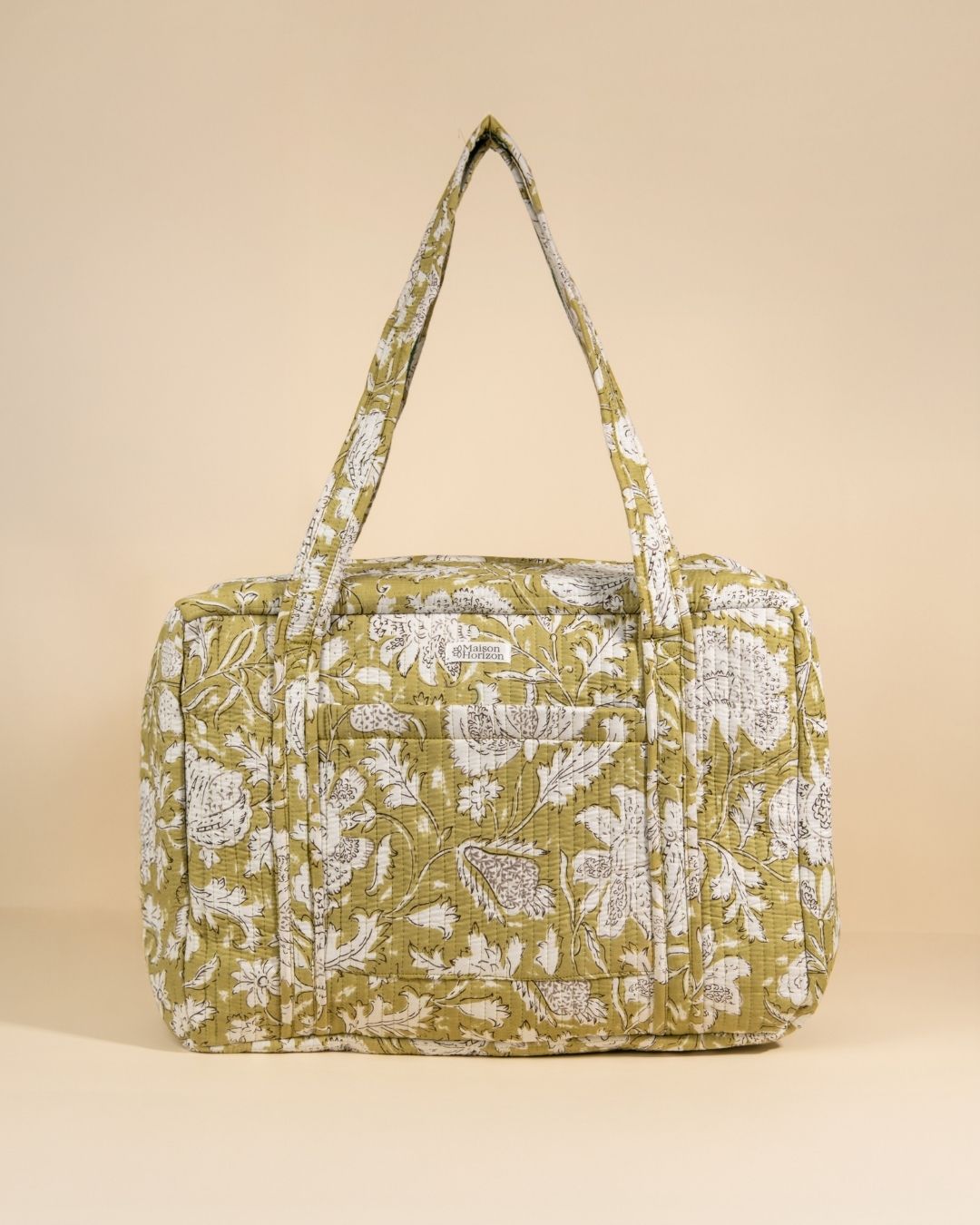 Sac Week-end ou à langer Lola Light kaki Floral