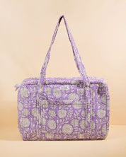 Sac Week-end Lola - Floral lilas