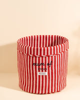 Panier de rangement Manila Rayures Lie De Vin