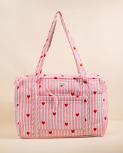 Sac Week-end Lola - Coeurs rose