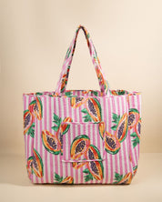 Sac Cabas réversible Deepa Papaya