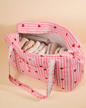 Sac Week-end Lola - Coeurs rose