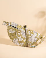 Sac Banane à Langer Kimi Light Kaki Floral