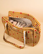 Sac Week-end Lola - Coeurs beige