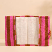 Couverture de carnet Noi.COUV054.Couleur: Rayé rose mocha