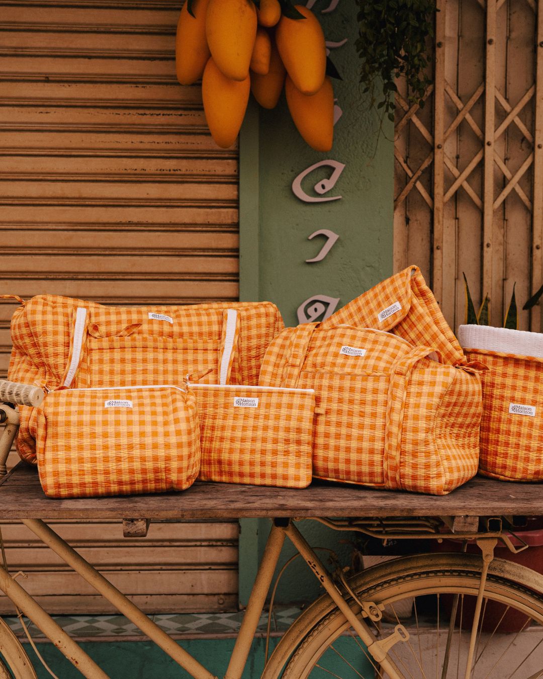 Matelas à langer de voyage Wulan Vichy poudré