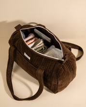 Sac à langer ou de journée Sunee Velours Chocolat
