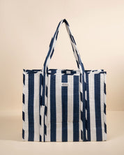 Sac Cabas réversible Deepa Rayures marine