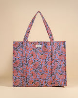 Sac Cabas réversible Deepa Mauve Pastel