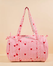 Sac à langer Sunee coeurs rose