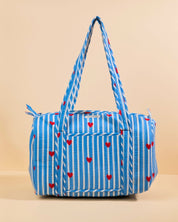 Sac à langer Sunee coeurs bleu