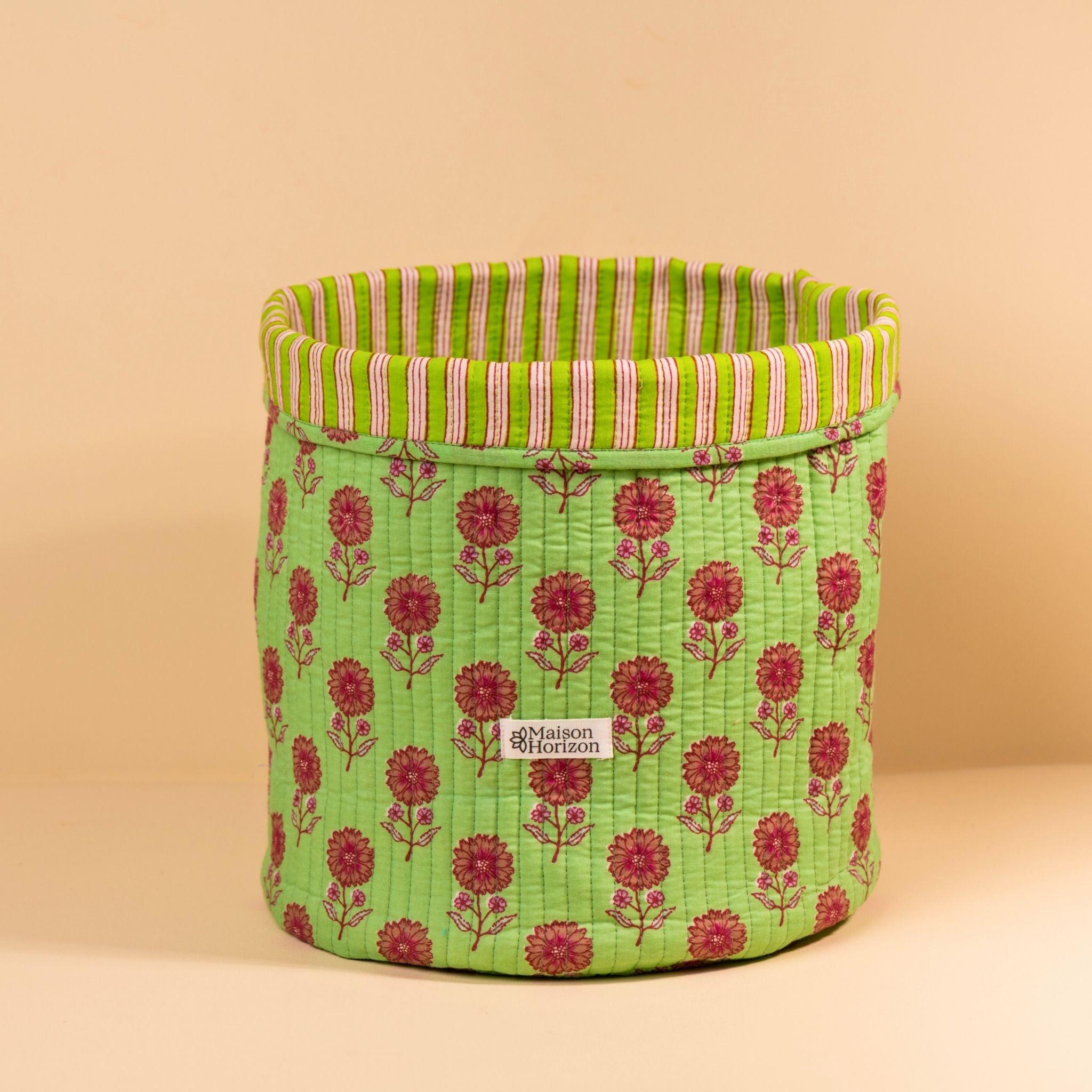 Panier de rangement décoratif Manila.PANIER002.Couleur: Vichy Cerise